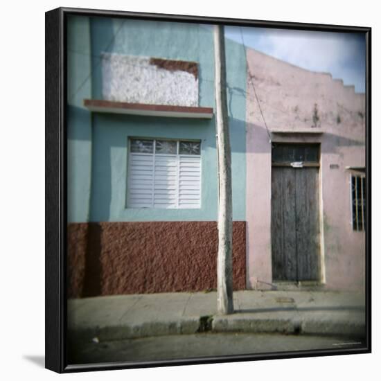 Detail of Painted Walls, Cienfuegos, Cuba, West Indies, Central America-Lee Frost-Framed Photographic Print