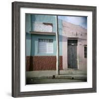 Detail of Painted Walls, Cienfuegos, Cuba, West Indies, Central America-Lee Frost-Framed Photographic Print