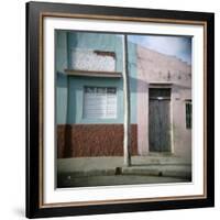 Detail of Painted Walls, Cienfuegos, Cuba, West Indies, Central America-Lee Frost-Framed Photographic Print