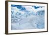 Detail of Perito Moreno Glacier with Clouds, Patagonia, Argentina-James White-Framed Photographic Print