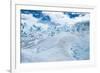 Detail of Perito Moreno Glacier with Clouds, Patagonia, Argentina-James White-Framed Photographic Print