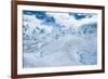 Detail of Perito Moreno Glacier with Clouds, Patagonia, Argentina-James White-Framed Photographic Print