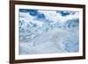 Detail of Perito Moreno Glacier with Clouds, Patagonia, Argentina-James White-Framed Photographic Print