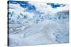 Detail of Perito Moreno Glacier with Clouds, Patagonia, Argentina-James White-Stretched Canvas