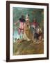 Detail of Pilgrimage on the Isle of Cythera-Antoine Watteau-Framed Giclee Print