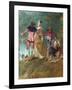 Detail of Pilgrimage on the Isle of Cythera-Antoine Watteau-Framed Giclee Print