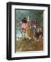 Detail of Pilgrimage on the Isle of Cythera-Antoine Watteau-Framed Giclee Print