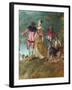 Detail of Pilgrimage on the Isle of Cythera-Antoine Watteau-Framed Giclee Print