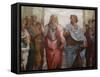 Detail of Plato and Aristotle from The School of Athens-Raphael-Framed Stretched Canvas