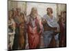 Detail of Plato and Aristotle from The School of Athens-Raphael-Mounted Giclee Print
