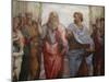 Detail of Plato and Aristotle from The School of Athens-Raphael-Mounted Giclee Print