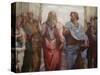 Detail of Plato and Aristotle from The School of Athens-Raphael-Stretched Canvas