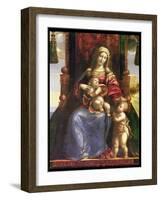 Detail of Polyptychon, Virgin & Child with Infant St.John, (Altarpiece)-Dosso Dossi-Framed Giclee Print