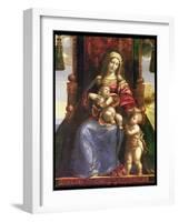 Detail of Polyptychon, Virgin & Child with Infant St.John, (Altarpiece)-Dosso Dossi-Framed Giclee Print