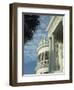 Detail of Portico and Ionic Columns of 25 East Battery, Charleston, South Carolina, USA-James Green-Framed Photographic Print