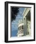 Detail of Portico and Ionic Columns of 25 East Battery, Charleston, South Carolina, USA-James Green-Framed Photographic Print