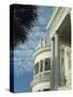Detail of Portico and Ionic Columns of 25 East Battery, Charleston, South Carolina, USA-James Green-Stretched Canvas