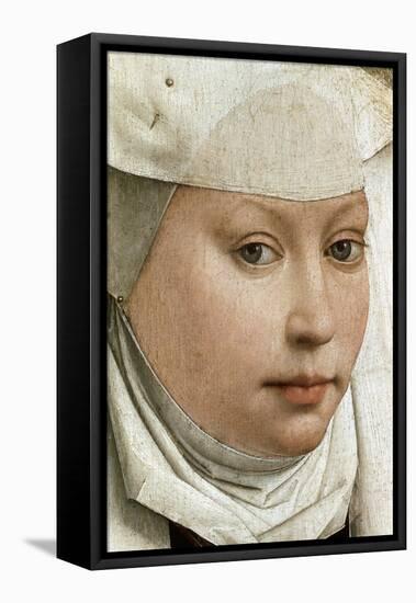 Detail of Portrait of a Young Woman-Rogier van der Weyden-Framed Stretched Canvas