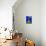 Detail of Potted Plant Against Blue Wall-Stephen Studd-Mounted Photographic Print displayed on a wall