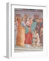 Detail of Raising of the Son of Theophilus and St Peter Enthroned-Filippino Lippi-Framed Giclee Print