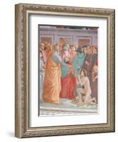 Detail of Raising of the Son of Theophilus and St Peter Enthroned-Filippino Lippi-Framed Giclee Print