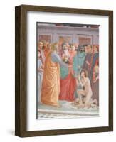 Detail of Raising of the Son of Theophilus and St Peter Enthroned-Filippino Lippi-Framed Giclee Print