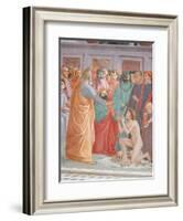 Detail of Raising of the Son of Theophilus and St Peter Enthroned-Filippino Lippi-Framed Giclee Print