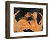 Detail of Red-Figured Calix Krater-Euphronios and Euxitheos-Framed Photographic Print