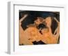 Detail of Red-Figured Calix Krater-Euphronios and Euxitheos-Framed Photographic Print