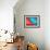 Detail of Red Kayak and Blue Paddle-David Wall-Framed Photographic Print displayed on a wall
