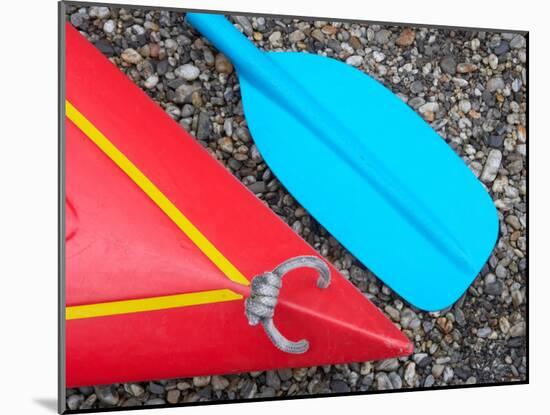 Detail of Red Kayak and Blue Paddle-David Wall-Mounted Photographic Print