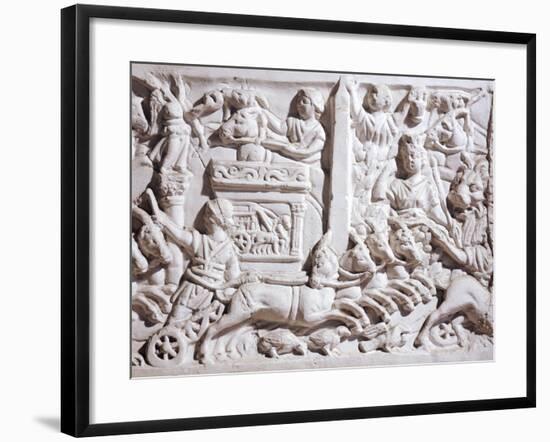 Detail of Relief Depicting Races in Circus,-null-Framed Giclee Print