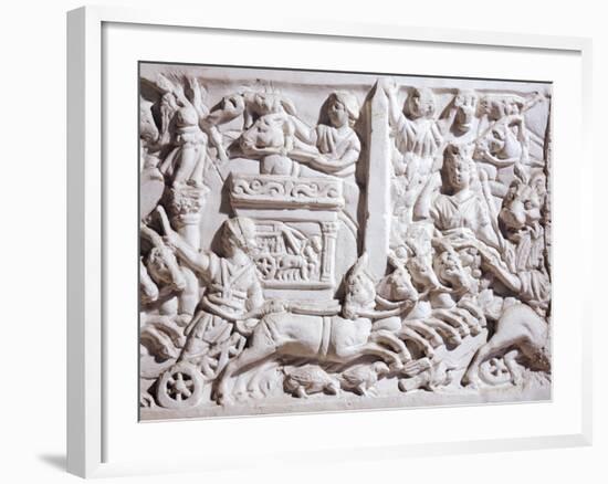 Detail of Relief Depicting Races in Circus,-null-Framed Giclee Print