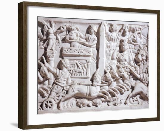 Detail of Relief Depicting Races in Circus,-null-Framed Giclee Print