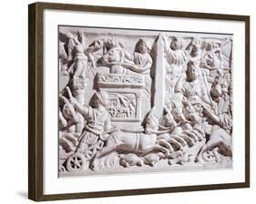 Detail of Relief Depicting Races in Circus,-null-Framed Giclee Print