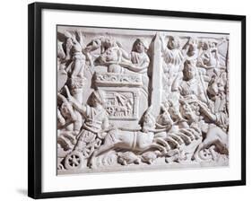 Detail of Relief Depicting Races in Circus,-null-Framed Giclee Print