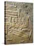 Detail of Relief Depicting Transportation of Cedar Wood by Boats, from Palace of Sargon-null-Stretched Canvas