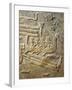 Detail of Relief Depicting Transportation of Cedar Wood by Boats, from Palace of Sargon-null-Framed Giclee Print