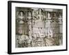 Detail of Reliefs, the Bayon, Angkor, Unesco World Heritage Site, Siem Reap, Cambodia-Bruno Morandi-Framed Photographic Print