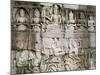 Detail of Reliefs, the Bayon, Angkor, Unesco World Heritage Site, Siem Reap, Cambodia-Bruno Morandi-Mounted Photographic Print