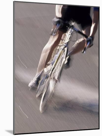 Detail of Road Cyclist-null-Mounted Photographic Print