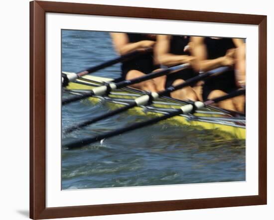 Detail of Rowers in Action-null-Framed Photographic Print