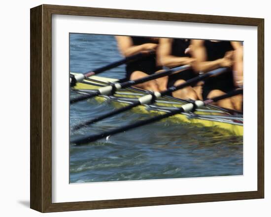 Detail of Rowers in Action-null-Framed Photographic Print