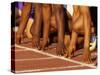 Detail of Runners Hands at the Start of a Mens 100M Race-Steven Sutton-Stretched Canvas