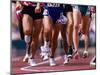 Detail of Runners Legs Competing in a Race-null-Mounted Premium Photographic Print