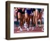 Detail of Runners Legs Competing in a Race-null-Framed Photographic Print