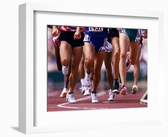 Detail of Runners Legs Competing in a Race-null-Framed Photographic Print