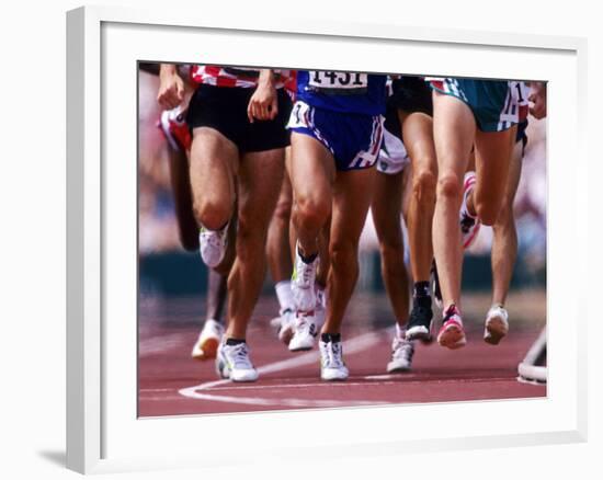 Detail of Runners Legs Competing in a Race-null-Framed Photographic Print