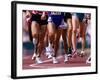 Detail of Runners Legs Competing in a Race-null-Framed Photographic Print