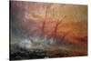 Detail of Sailing Ship from The Slave Ship-J. M. W. Turner-Stretched Canvas